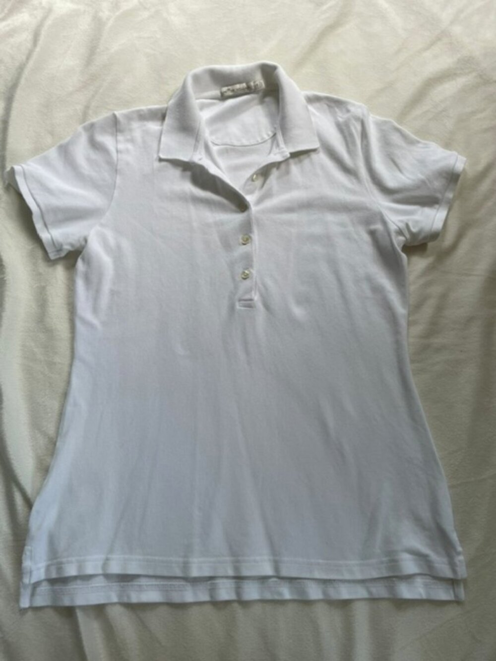 Peter Millar Women’s Golf Performance Activewear Polo Shirt, White, Size S